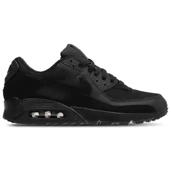 Foot Locker Nike Air Max 90 Sneakers Heren - Zwart - Maat 42 - Textil aanbieding