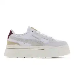 Foot Locker Puma Mayze Sneakers Dames - Wit - Maat 38 - Leer aanbieding