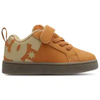 Foot Locker DC Shoes Court Graffik Babyschoenen - Bruin - Maat 22 - Suède aanbieding