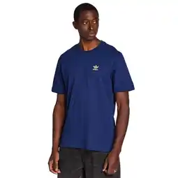 Foot Locker Adidas Essentials T-shirts Heren - Blauw - Maat XS - Katoen Jersey aanbieding