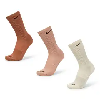 Foot Locker Nike Everyday Cushioned Crew 3 Pack Sokken Unisex - Bruin - Maat 38 - 42 aanbieding