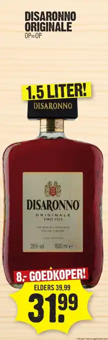 Super Dirck 3 Disaronno originale aanbieding