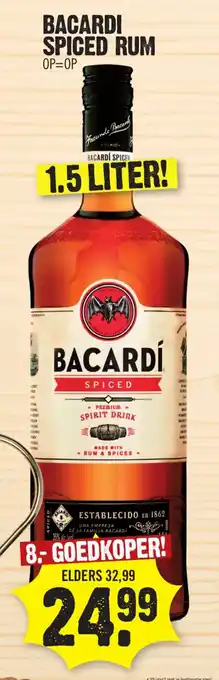 Super Dirck 3 Bacardi spiced rum aanbieding