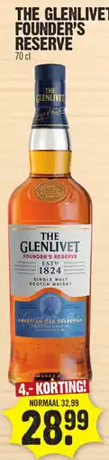Super Dirck 3 The glenlivet founder's reserve aanbieding