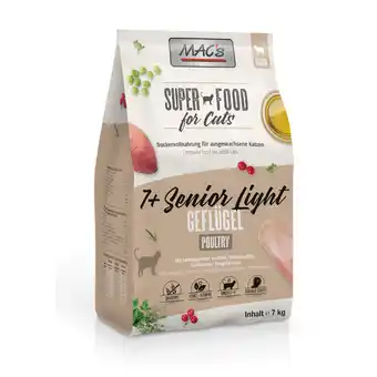 Zooplus MAC's Cat 7+ Senior/Light kattenvoer - Dubbelpak 2 x 7 kg aanbieding