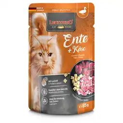 Zooplus Dubbelpak: Leonardo Finest Selection Zakjes 32 x 85 g Kattenvoer - Eend & Kaas aanbieding