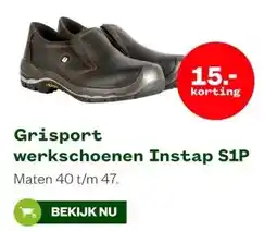Welkoop Grisport werkschoenen Instap S1P aanbieding