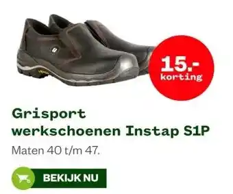 Welkoop Grisport werkschoenen Instap S1P aanbieding