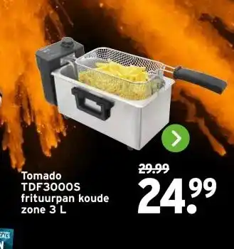 GAMMA Tomado TDF3000S frituurpan koude zone aanbieding
