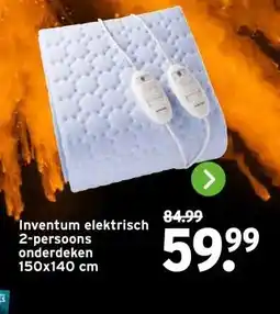 GAMMA Inventum elektrisch 2-persoons onderdeken aanbieding