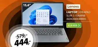 Expert Lenovo IdeaPad Slim 3 15AMN8 (82XQ00XWMH) aanbieding