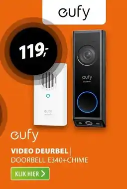 Expert Eufy Video Doorbell E340 + Chime aanbieding