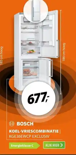 Expert Bosch KGE36EWCP EXCLUSIV Wit aanbieding