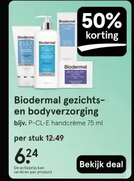 Etos Biodermal gezichts- en bodyverzorging aanbieding