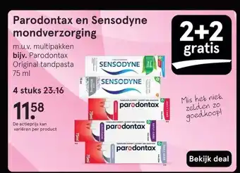 Etos Parodontax en Sensodyne mondverzorging aanbieding
