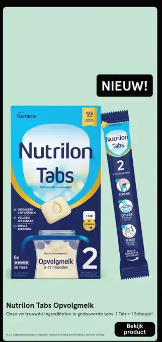 Etos Nutrilon Tabs Opvolgmelk aanbieding