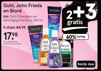 Etos Guhl, John Frieda en Bioré aanbieding