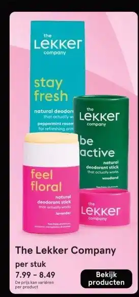 Etos The Lekker Company aanbieding