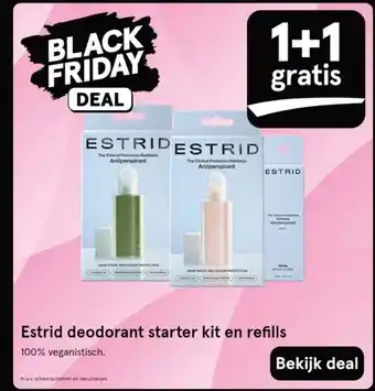 Etos Estrid deodorant starter kit en refills aanbieding