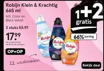 Etos Robijn Klein & Krachtig 665 ml aanbieding