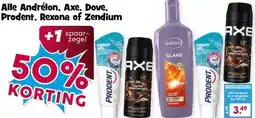 Boon`s Markt Alle Andrélon, Axe, Dove, Prodent, Rexona of Zendium aanbieding
