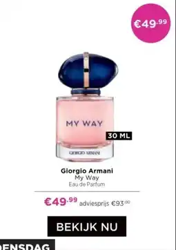 ICI Paris XL Giorgio Armani aanbieding