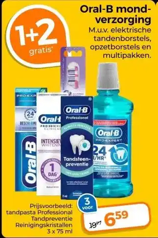 Trekpleister Oral-B mond- verzorging aanbieding