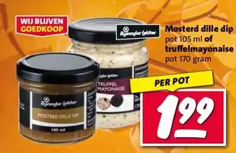 Nettorama Mosterd dille dip, truffelmayonaise aanbieding