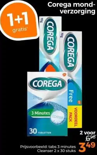 Trekpleister Corega mond-verzorging aanbieding