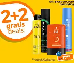 Trekpleister Taft, Syoss en Got2b haarstyling aanbieding