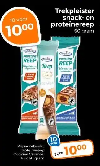 Trekpleister Trekpleister snack- en proteïnereep aanbieding