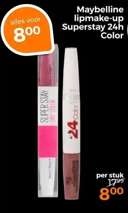 Trekpleister Maybelline lipmake-up Superstay 24h Color aanbieding