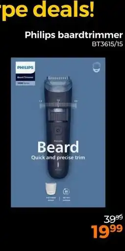 Trekpleister Philips baardtrimmer aanbieding