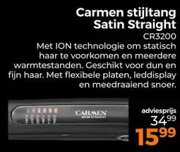 Trekpleister Carmen stijltang Satin Straight aanbieding