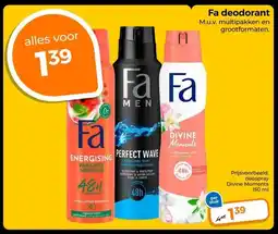 Trekpleister Fa deodorant M.u.v. multipakken en aanbieding