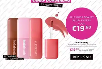 ICI Paris XL Huda Beauty aanbieding