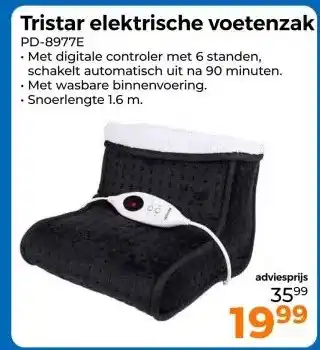 Trekpleister Tristar elektrische voetenzak. aanbieding