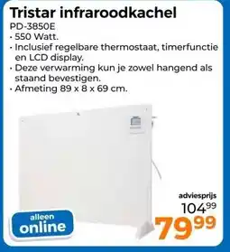 Trekpleister Tristar infraroodkachel aanbieding