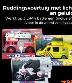 Trekpleister Reddingsvoertuig met lichten geluid aanbieding