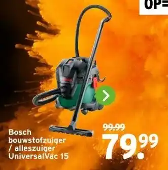 GAMMA Bosch bouwstofzuiger / alleszuiger Universal Vac 15 aanbieding