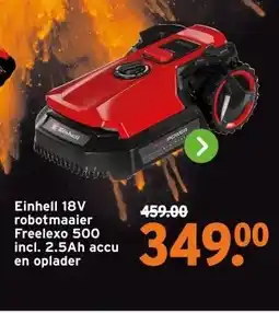 GAMMA Einhell 18V robotmaaier Freelexo 500 aanbieding