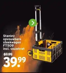 GAMMA Stanley opvouwbare steekwagen FT509 aanbieding