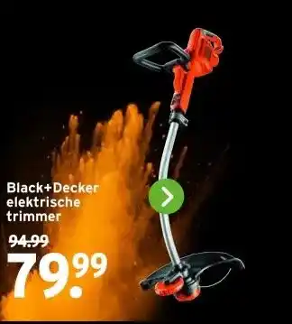 GAMMA Black+Decker elektrische trimmer aanbieding