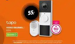 Expert Tapo D210 draadloze video deurbel op batterij aanbieding