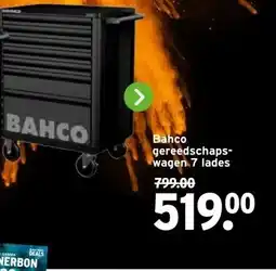 GAMMA Bahco gereedschaps- wagen 7 lades aanbieding