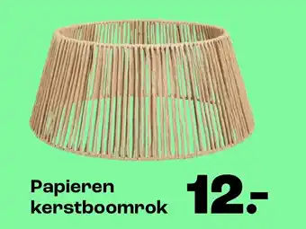Kwantum Papieren kerstboomrok aanbieding