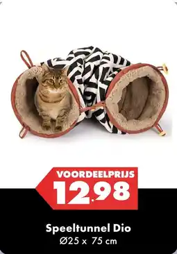 Huisdier Voordeelshop Speeltunnel Dio aanbieding