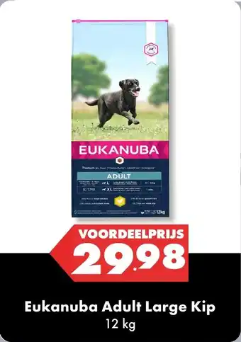 Huisdier Voordeelshop Eukanuba Adult Large Kip aanbieding