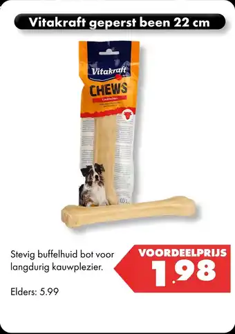 Vitakraft geperst been 22 cm