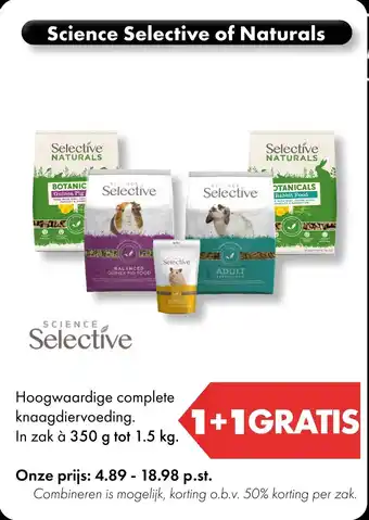 Huisdier Voordeelshop Science Selective of Naturals aanbieding